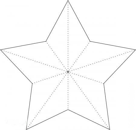 Объемные звёзды из бумаги